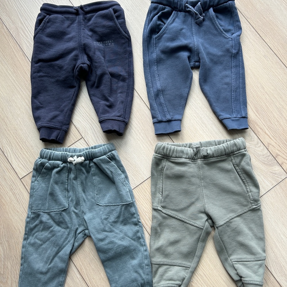 Zara Toddler Cozy Jogger Pants Set - 4 Pack